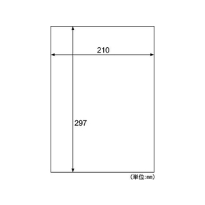 ヒサゴ 透明ラベルA4 ノーカット 6シート FC609NX-KLPE862S-イメージ2
