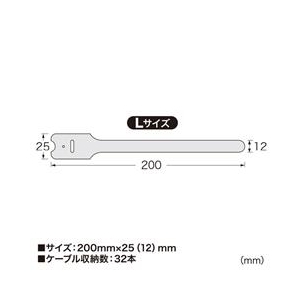 サンワサプライ ケーブルタイ（面ファスナー・ブルー・4本入り） CA-MF3BN-イメージ2