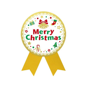 タカ印 ギフトシール Merry Christmas 白 50片 FC921NX-22-4050-イメージ1