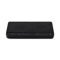 アイリスオーヤマ IHK-WKT41-B 2口IHコンロ ブラック|エディオン公式通販