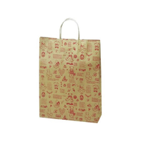 タカ印 ササガワ/手提げ袋 ベアレッド 320×110×430mm 50枚 FCE153Z-50-5316