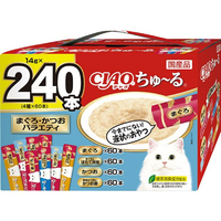 いなばペットフード CIAO ちゅ～るまぐろ・かつおバラエティ(240本入り) ﾁﾔｵﾁﾕ-ﾙﾏｸﾞﾛｶﾂｵﾊﾞﾗｴﾃｲ240P