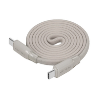 MOTTERU マグネットフラットケーブル USB-C-C 1m ラテグレージュ MOT-MGFCC100-GY