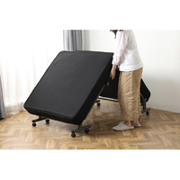 アイリスオーヤマ OTBPSNﾌﾞﾗﾂｸ 折りたたみベッド(ポケットコイルタイプ