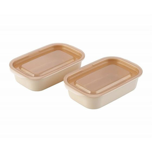 イノマタ化学 とにかく洗いやすいお弁当箱 270mL 2個 PKBE FCE214L-イメージ2