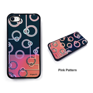 Dparks iPhone SE(第3世代)/SE(第2世代)/8/7用Twinkle cover pink pattern DS18900I9-イメージ2