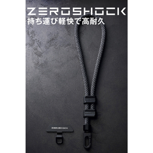 エレコム ZEROSHOCK ハンドストラップ ブラック P-STHZEROBK-イメージ3