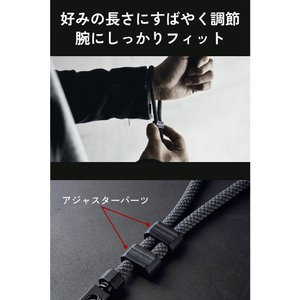 エレコム ZEROSHOCK ハンドストラップ ブラック P-STHZEROBK-イメージ7