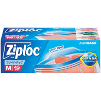 旭化成 ジップロック フリーザーバッグ M 45枚 FCE449A
