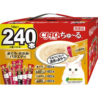いなばペットフード CIAO ちゅ～る まぐろ・ささみバラエティ(240本入り) ﾁﾔｵﾁﾕ-ﾙﾏｸﾞﾛｻｻﾐﾊﾞﾗｴﾃｲ240P
