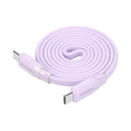 MOTTERU マグネットフラットケーブル USB-C-C 1m ペールアイリス MOT-MGFCC100-PU