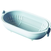 トラスコ中山 スピンホイールコランダーオーバル グレー FC228KM-1151336