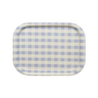 橋本達之助工芸 NSトレーS角 取手なしタイプ ミルキーチェック ブルー ﾄﾚSｶｸﾄﾂﾃﾅｼﾀｲﾌﾟﾐﾙｷﾁｴﾂｸﾌﾞﾙ
