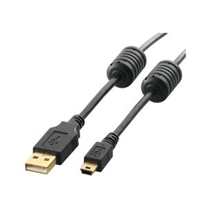 エレコム フェライトコア付きUSB2.0ケーブル(5m) ブラック5m U2C-MF50BK エレコム フェライトコア付きUSB2.0ケーブル(5m) ブラック5m U2C-MF50BK