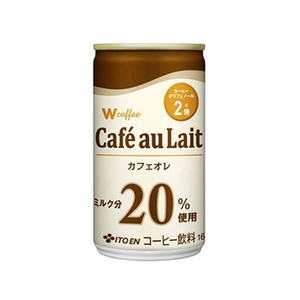 伊藤園 W coffee カフェオレ 缶 165g FCT7419-イメージ1