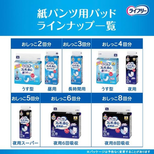 ユニ・チャーム ライフリー ズレずに安心 紙パンツ用パッド 極うす 2回 68枚 FCE184U-イメージ4