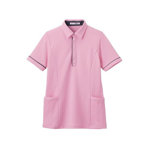 カーシーカシマ 半袖ロングポロシャツ 男女兼用 L ブロッサムピンク FCG861T-25-2429-0304-イメージ1