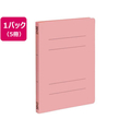 ビュートン フラットファイルPP A5タテ ピンク 5冊 FC768YN-FF-A5S-P