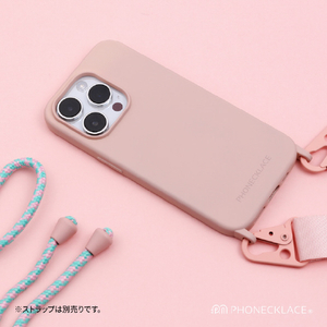 PHONECKLACE iPhone 14 Plus用ストラップホール付きシリコンケース ブラック PN23902I14MBK-イメージ13
