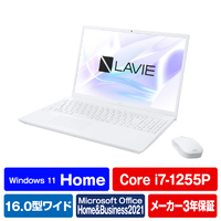 NEC ノートパソコン e angle select LAVIE N16 パールホワイト PCN1670HAWE3