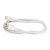 イツワ商事 USB-A to Tupe-C(1．2m)PVCケーブル e angle select ホワイト EDCA03WH-イメージ1