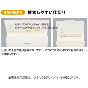 コクヨ 書類ファイル [ノビータ] 封筒サイズ 6ポケット サンドベージュ FCU7614-ﾌ-NV951LS-イメージ7