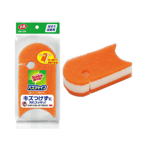 3M スコッチ・ブライト バスシャイン抗菌スポンジ 研磨粒子なし F180481-BM-22K-イメージ1
