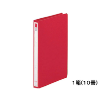 リヒトラブ リングファイル(カドロック&ツイストリング)A4-S 赤 10冊 1箱(10冊) F881861-F-867U-3