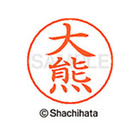 シヤチハタ ネームペン用ネーム シルバー 既製 大熊 FC46245-X-GPS-0474
