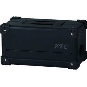 KTC スチール製工具箱 両開きメタルケース ブラック FC274YE-8289645-イメージ1
