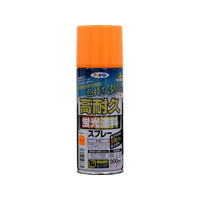 アサヒペン 高耐久蛍光塗料スプレー 300ml オレンジ FC037NS