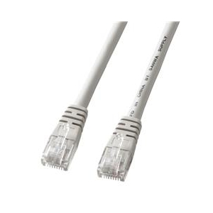 サンワサプライ エンハンスドカテゴリ5より線クロスケーブル（3m） ライトグレー KB-T5Y-03CN-イメージ1