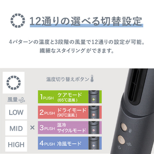 オルゴ ヘアドライヤー e angle select VENUSiSヴィナシス パールホワイト VDS-7250E5(WH)-イメージ8