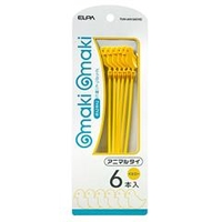 エルパ アニマルタイ(6本入) makimaki イエロー(アヒル) TUH-AN150(YE)