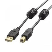 エレコム USB VIDEOケーブル(USB2．0 A-B) 2．0m ブラック DH-AB2F20BK