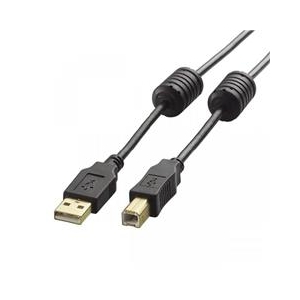 エレコム USB VIDEOケーブル(USB2．0 A-B) 2．0m ブラック DH-AB2F20BK-イメージ1