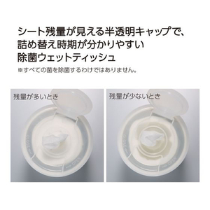 コクヨ Hibifull 残量が見える除菌ウェットティッシュ アルコール詰替用 FC256SV-KHF-CSR111-イメージ4