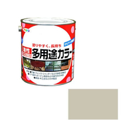 アサヒペン 油性多用途カラー 1.6L ソフトグレー FC527NS