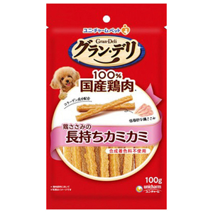 ユニ・チャーム グラン・デリ きょうのごほうび 鶏ささみの長もちカミカミ(100g) UCｺﾞﾎｳﾋﾞｶﾐｶﾐｻｻﾐ100G-イメージ1