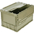 トラスコ オリコン 薄型折りたたみコンテナ ５０Ｌ ロックフタ付 ＯＤ色 食品衛生法適合（ポジティブリスト適合） TR-C50B-OD-イメージ2