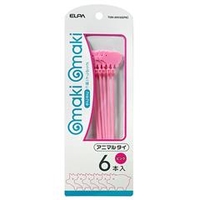 エルパ アニマルタイ(6本入) makimaki ピンク(ブタ) TUH-AN150(PK)