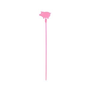 エルパ アニマルタイ(6本入) makimaki ピンク(ブタ) TUH-AN150(PK)-イメージ2