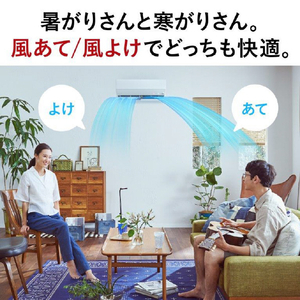 三菱 「標準工事+室外化粧カバー込み」 6畳向け 自動お掃除付き 冷暖房インバーターエアコン e angle select 霧ヶ峰 MSZEM　シリーズ MSZ-EM2224E4-Wｾｯﾄ-イメージ11