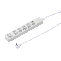 ヤザワ 雷ガｰド付6個口節電タップ3m ホワイト H4BKS663WH