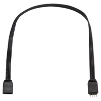 アイネックス RGB LED用延長ケーブル 30cm ブラック RLD-EX30A