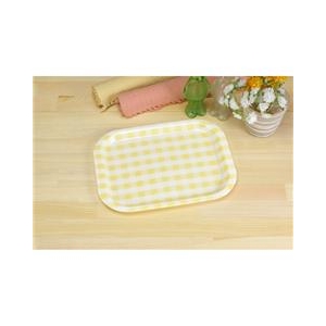 橋本達之助工芸 NSトレーS角 取手なしタイプ ミルキーチェック イエロー ﾄﾚSｶｸﾄﾂﾃﾅｼﾀｲﾌﾟﾐﾙｷﾁｴﾂｸｲｴﾛ-イメージ2
