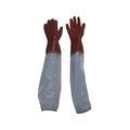 東和コーポレーション 腕カバー付手袋 ビニスター腕カバー付ソフト LL ブラウンLL約1.686225 FC787EN-8571903