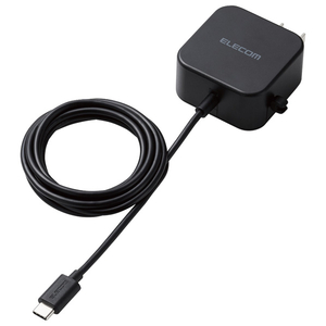 エレコム AC充電器(2．4A/Cケーブル一体型/1．5m) ブラック MPA-ACC20BK-イメージ1