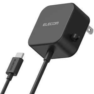 エレコム AC充電器(2．4A/Cケーブル一体型/1．5m) ブラック MPA-ACC20BK-イメージ2