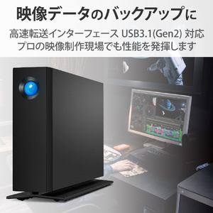 LACIE 外付けHDD(16TB) d2 Professional ブラック STHA16000800-イメージ2